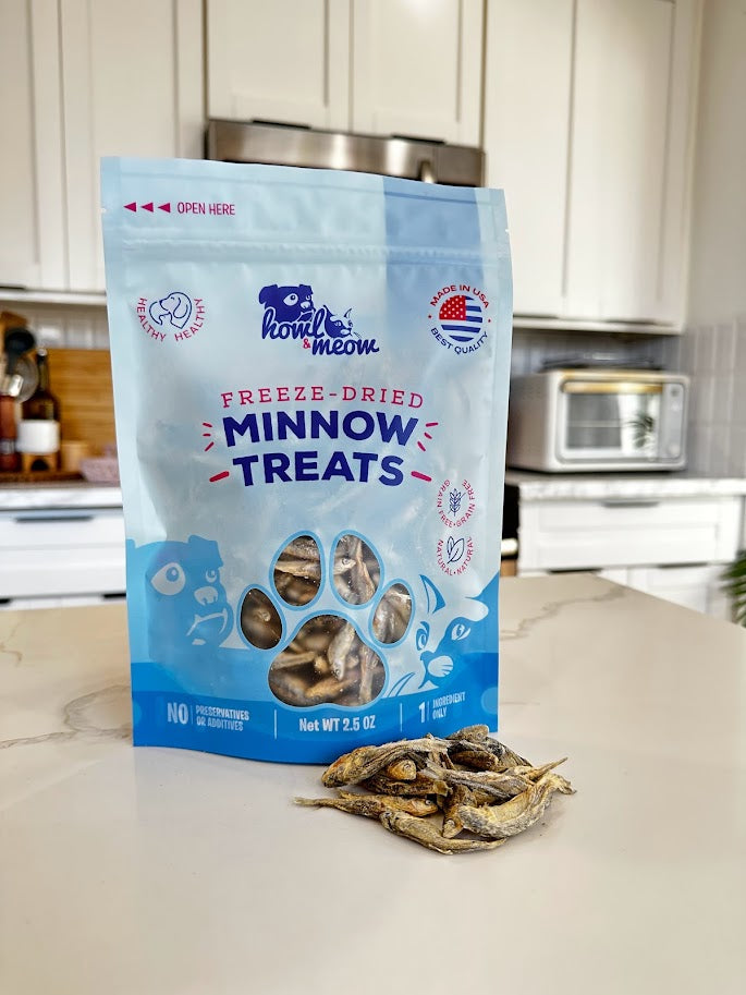 Freeze Dried Minnow All-Healthy Dog & Cat Treats Made in The USA - 5 o –  DogToyStuffz